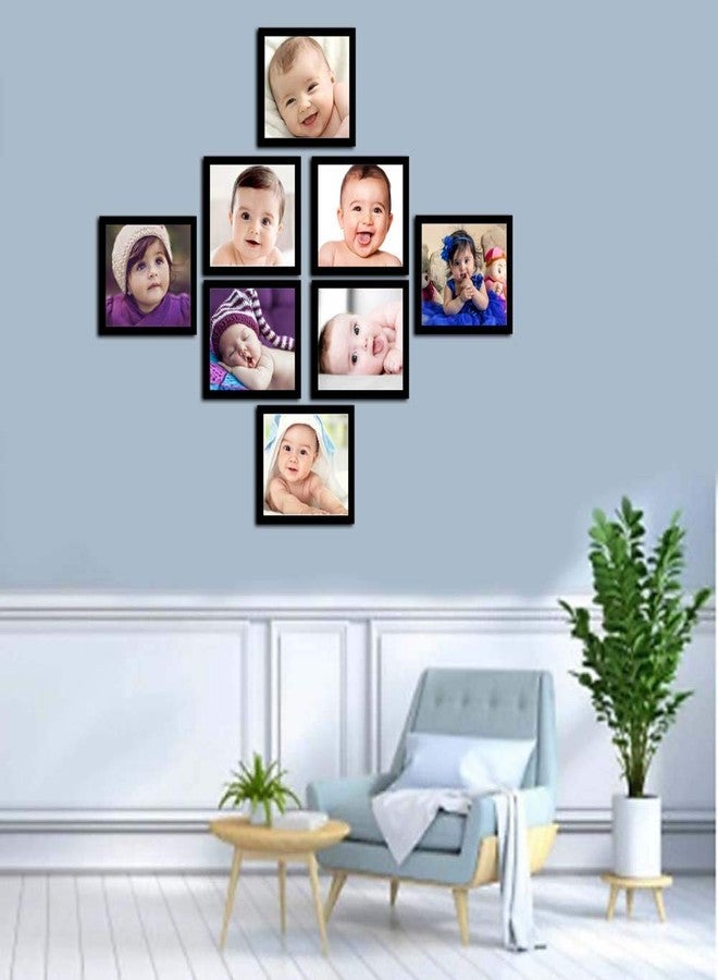 i2 Frames 8 Individual Wall Hanging Collage Photo Frames Black with 5x5 Inchs - Image 2